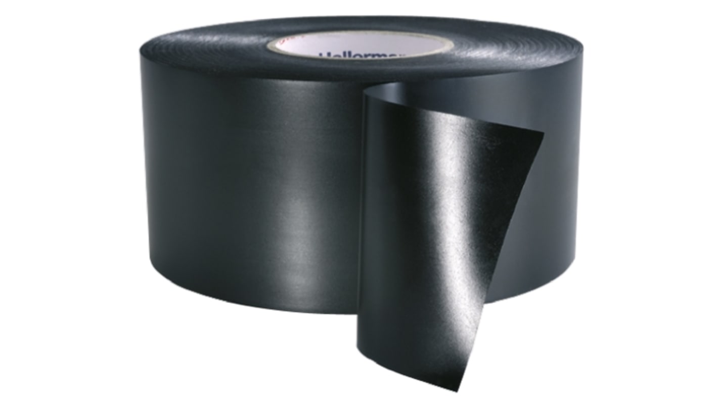 HellermannTyton Black PVC Electrical Insulation Tape, 38mm x 30m