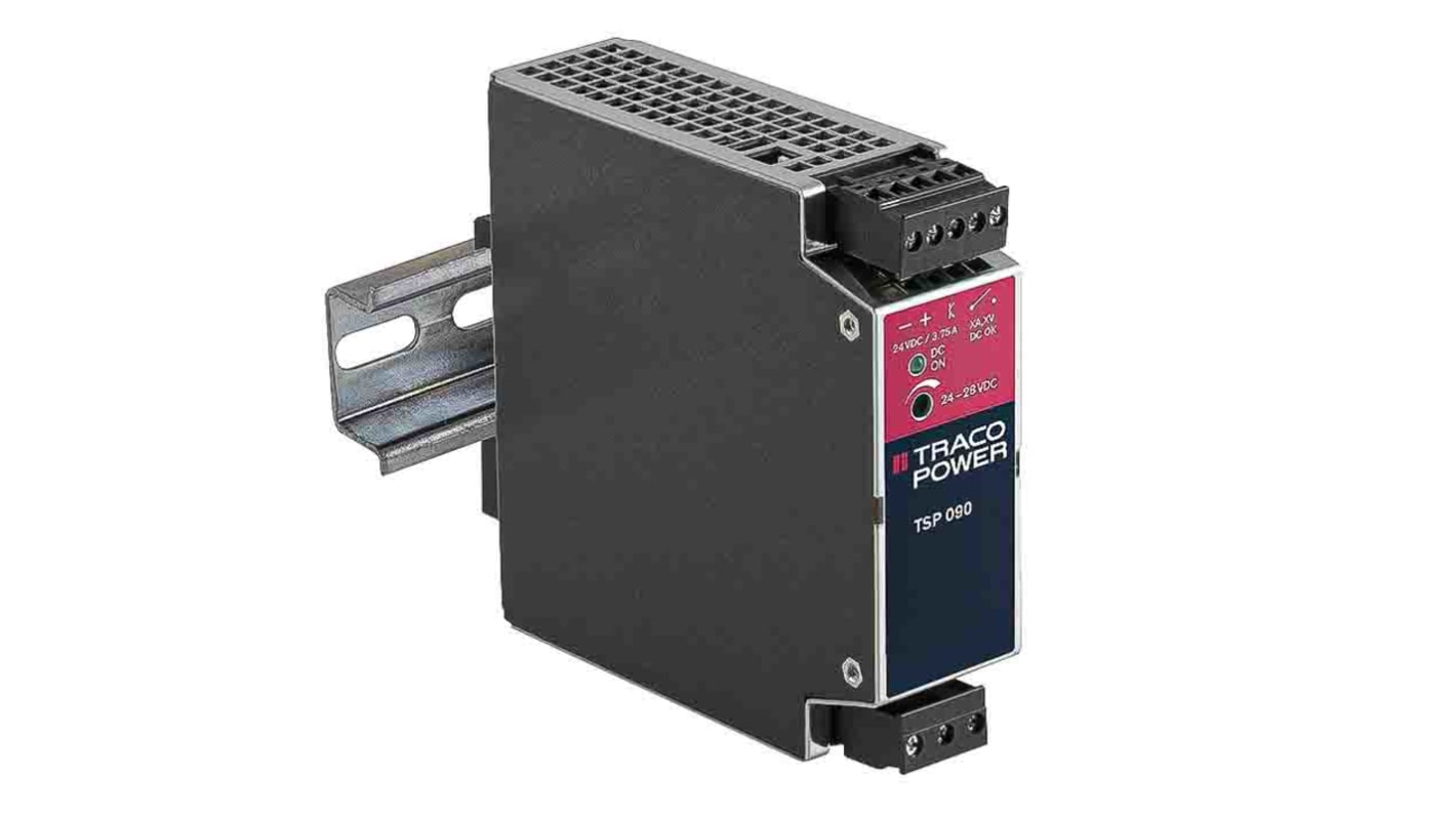 TRACOPOWER TSP Switched Mode DIN Rail Power Supply, 85 → 264 V ac / 100 → 300V dc ac, dc Input, 48V dc dc