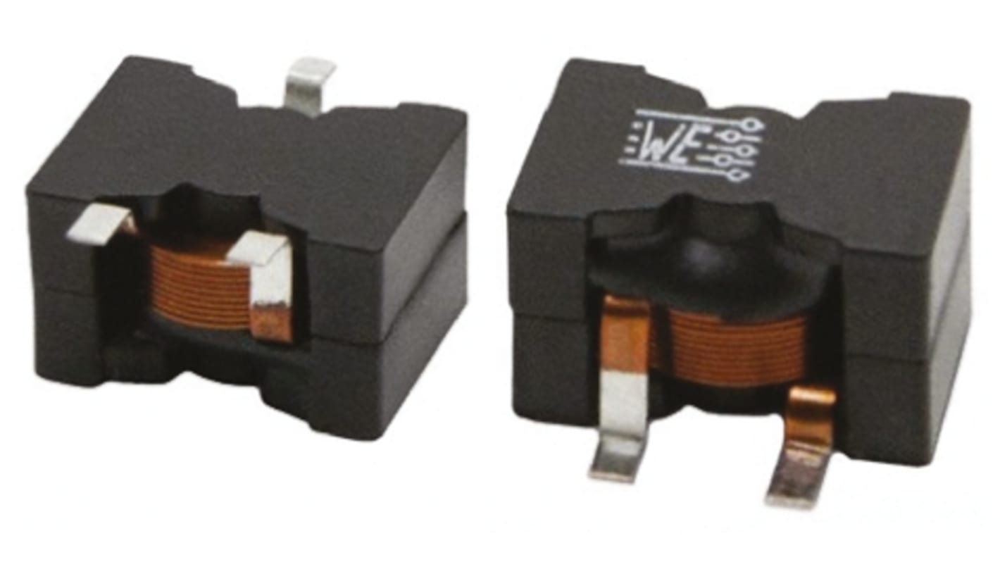 Inductor de montaje en superficie bobinado Wurth, 6,8 μH, ±15%, núcleo de MnZn, apantallado 2818, SRF:17MHZ, 30A Idc,