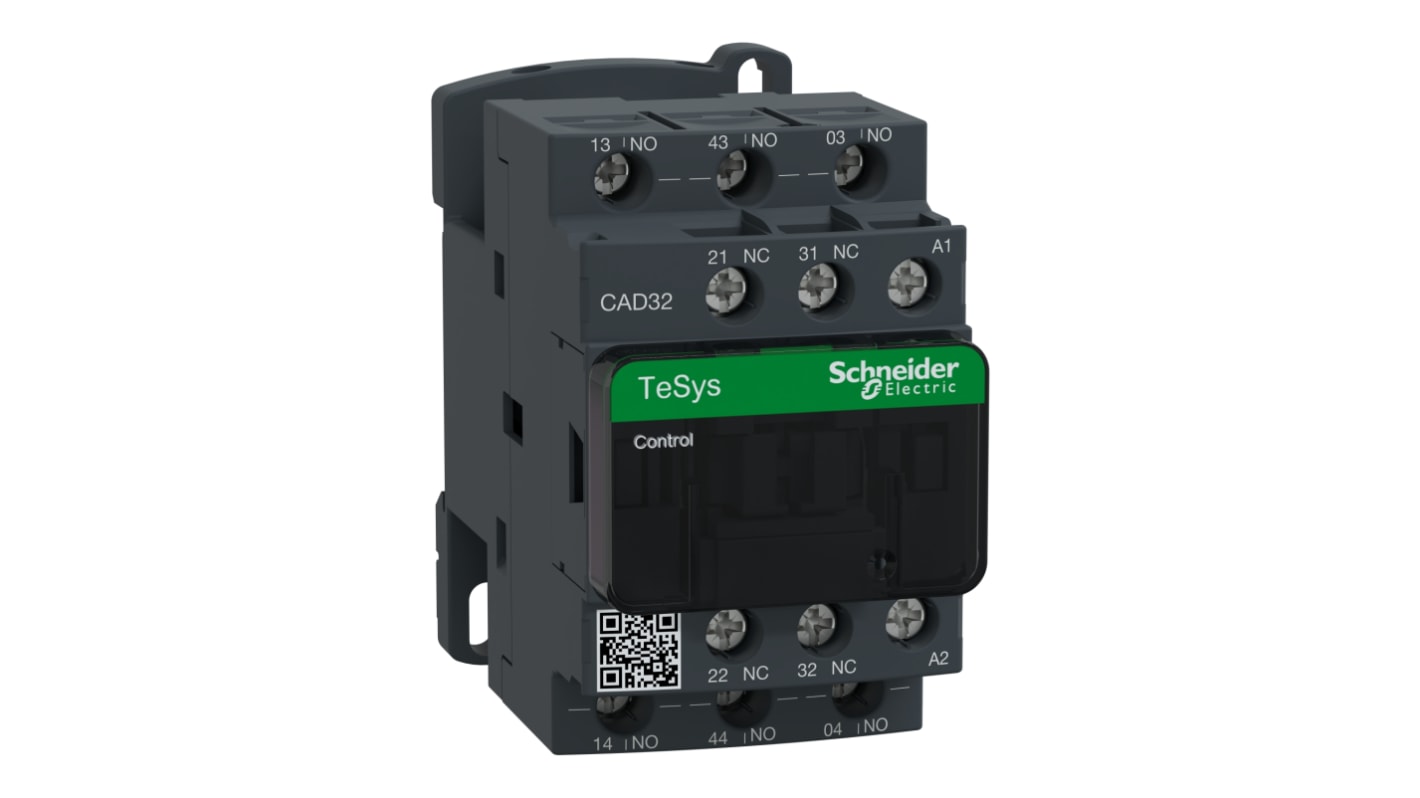 Schneider Electric TeSys CAD Contactor, 10 A, 2NO + 2NC, 690 V ac