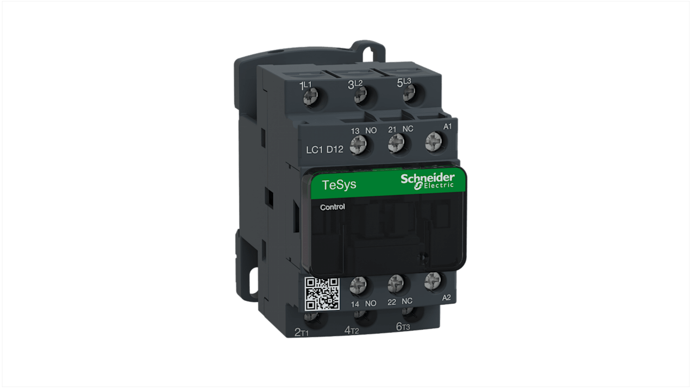 Schneider Electric TeSys D LC1D Contactor, 110 V ac Coil, 3-Pole, 12 A, 3NO, 690 V ac