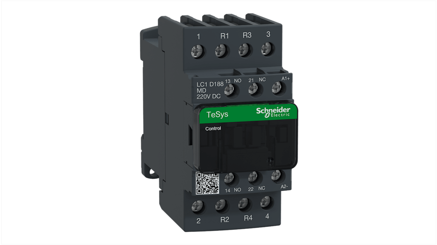 Schneider Electric TeSys D LC1D Contactor, 230 V dc Coil, 4-Pole, 32 A, 2NO + 2NC, 690 V ac/dc