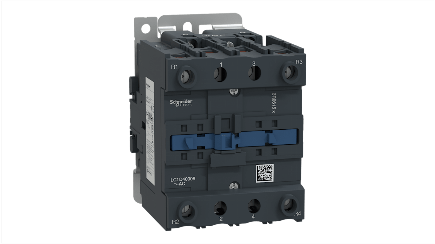 Schneider Electric TeSys D LC1D Contactor, 220 V ac Coil, 4-Pole, 60 A, 2NO + 2NC, 690 V ac/dc