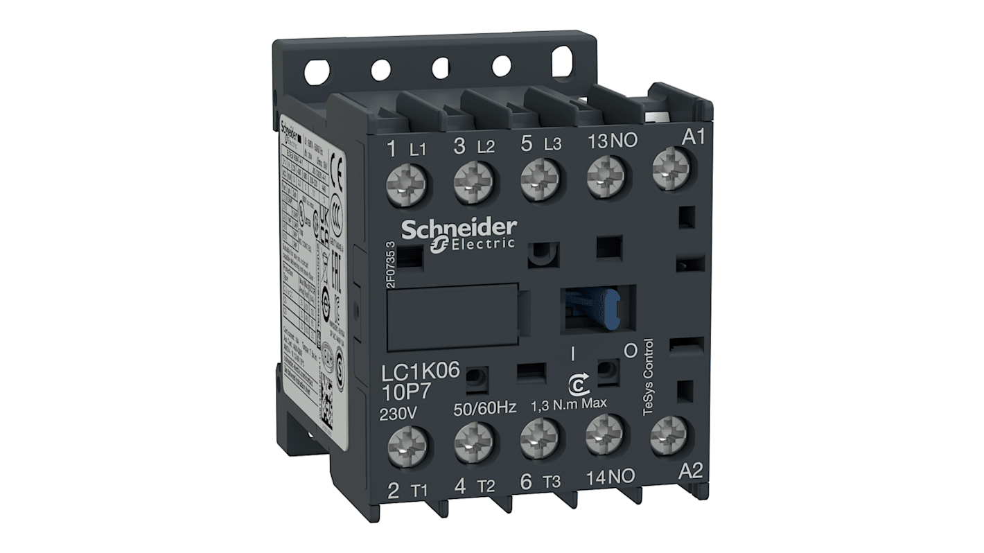 Stycznik 400 V AC Schneider Electric styki: 3 6 A 3NO Śruba LC1K0610N7