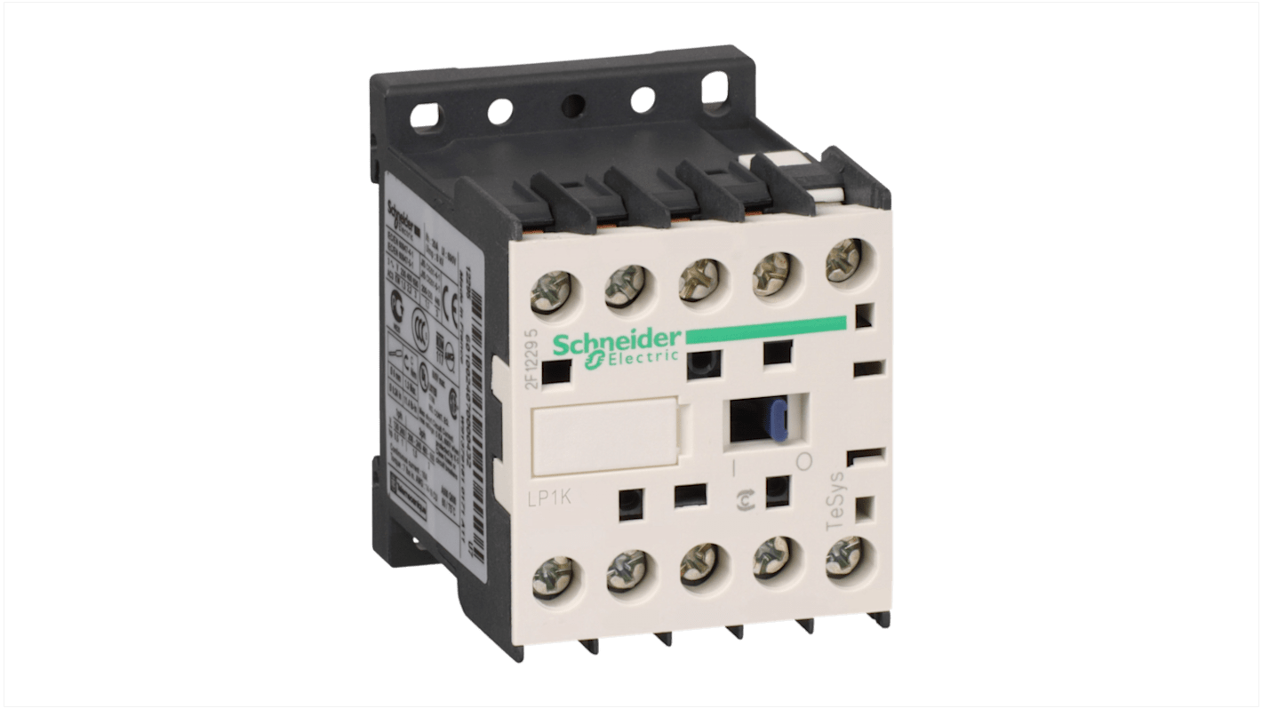 Schneider Electric TeSys K LP1K Contactor, 24 V dc Coil, 4-Pole, 20 A, 4NO, 690 V ac