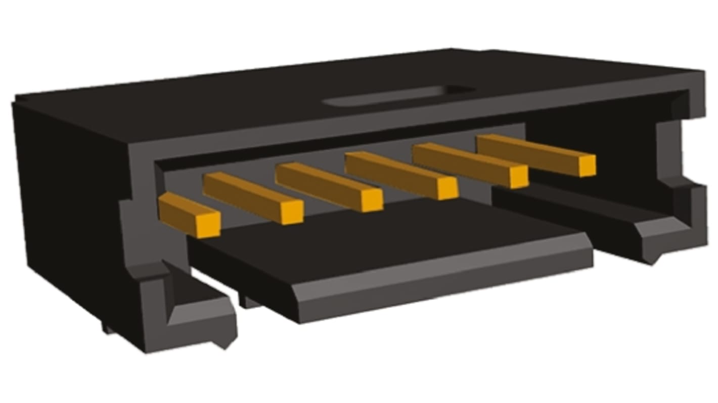 TE Connectivity AMPMODU MOD II Series Right Angle Through Hole PCB Header, 6 Contact(s), 2.54mm Pitch, 1 Row(s),