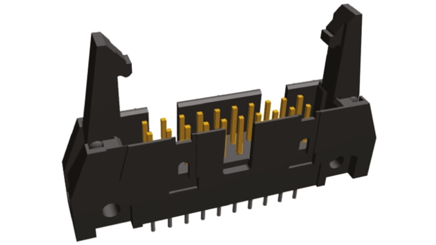 Embase pour CI TE Connectivity, AMP-LATCH, 20 pôles , 2.54mm, 2 rangées , 1.0A, Droit