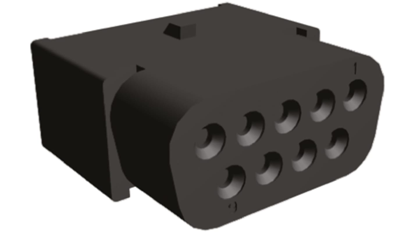 TE Connectivity, HDJ-20 Female Connector Housing, 2.74mm Pitch, 9 Way, 2 Row