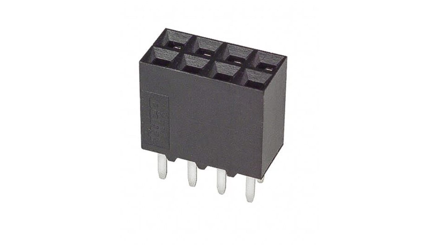 Gniazdo PCB 6 -pinowe 2 -rzędowe raster: 2.54mm Płyta-płyta Proste Przewlekany
