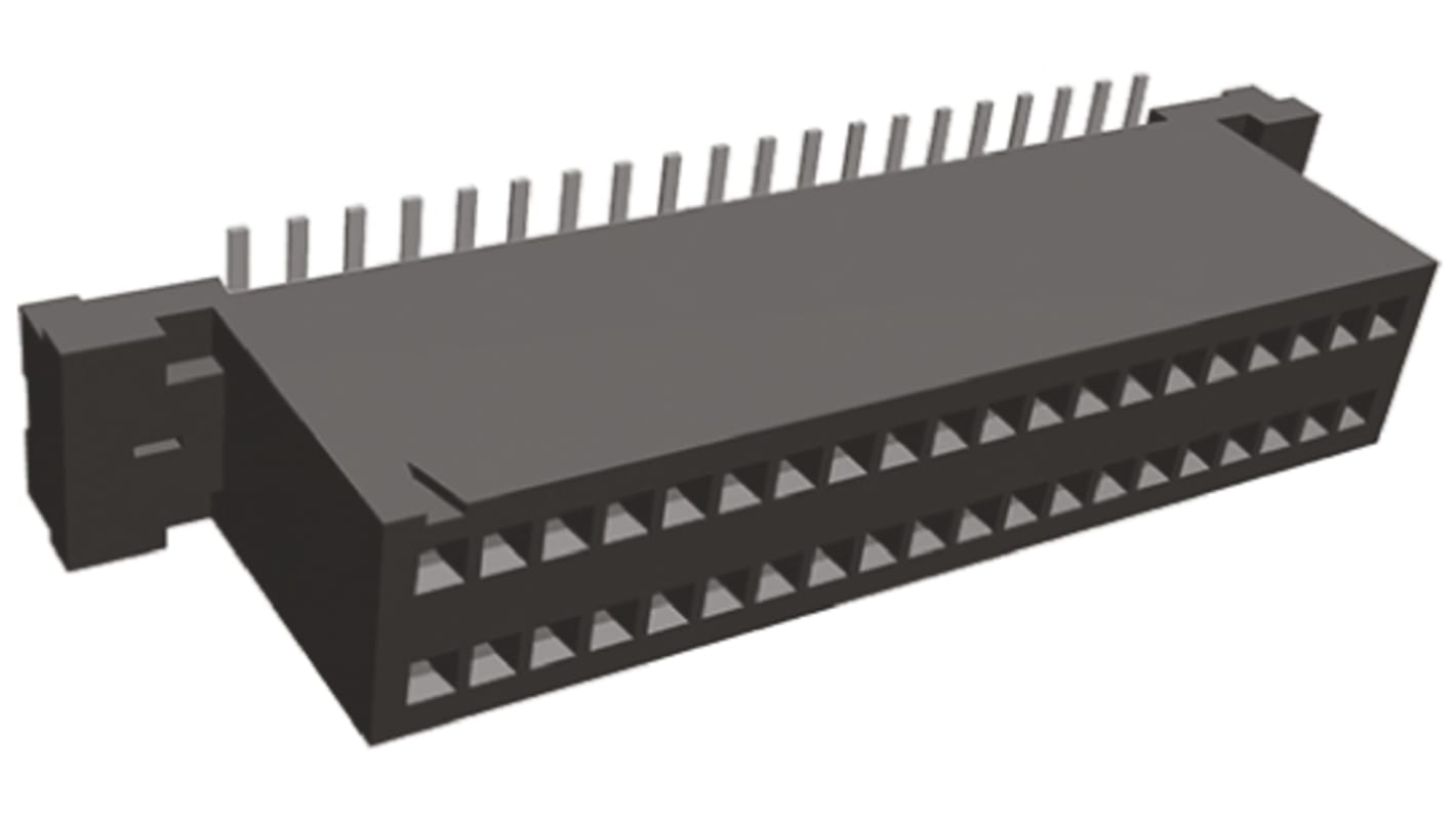 TE Connectivity AMPMODU System 50 Series Straight Surface Mount PCB Socket, 40-Contact, 2-Row, 12.7mm Pitch, Solder