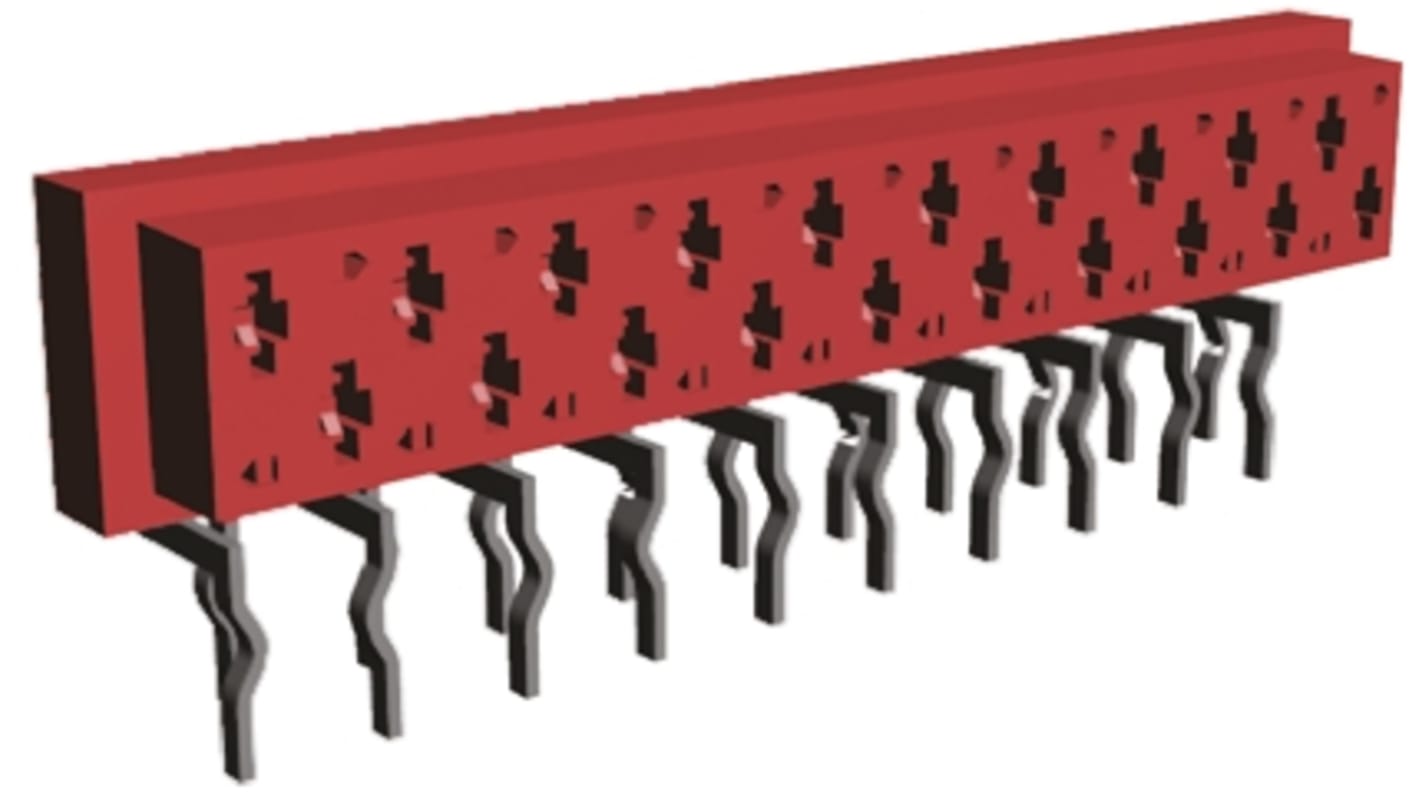 Conector hembra para PCB Ángulo de 90° TE Connectivity serie Micro-MaTch, de 20 vías en 2 filas, paso 2.54mm, 230 V,