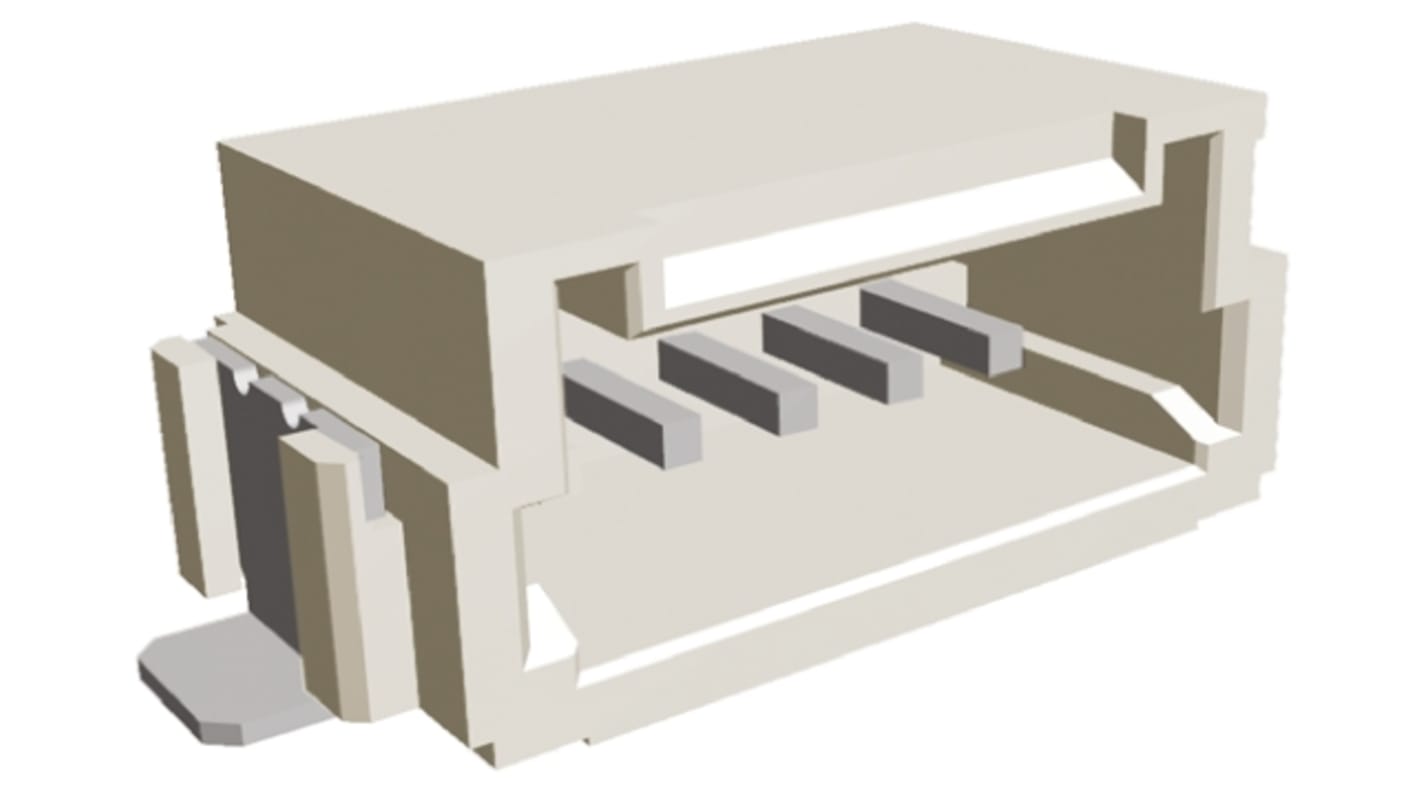 TE Connectivity AMP Mini CT Series Right Angle Surface Mount PCB Header, 5 Contact(s), 1.5mm Pitch, 1 Row(s), Shrouded