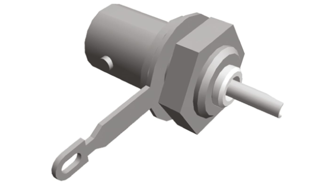 TE Connectivity, Jack Panel Mount BNC Connector, 75Ω, Solder Termination, Straight Body