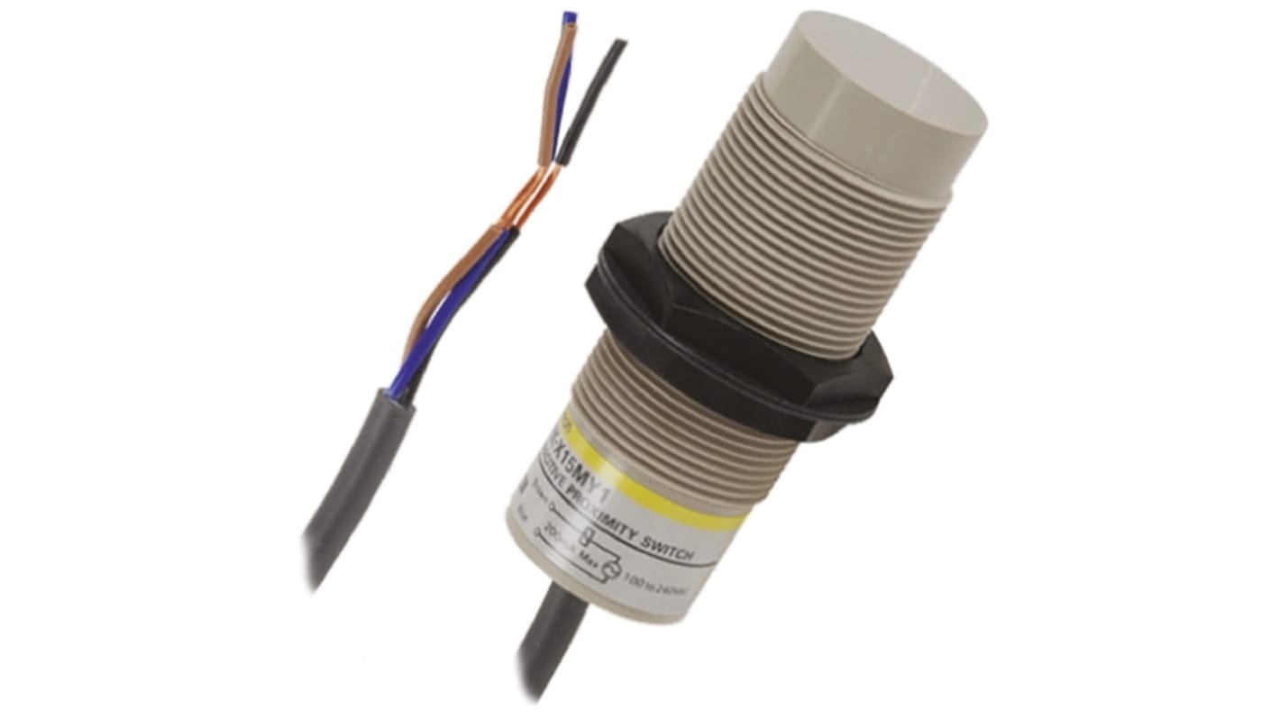 Omron Capacitive Barrel Proximity Sensor, M18, 8 mm Detection, PNP NO, 10 → 30 V dc