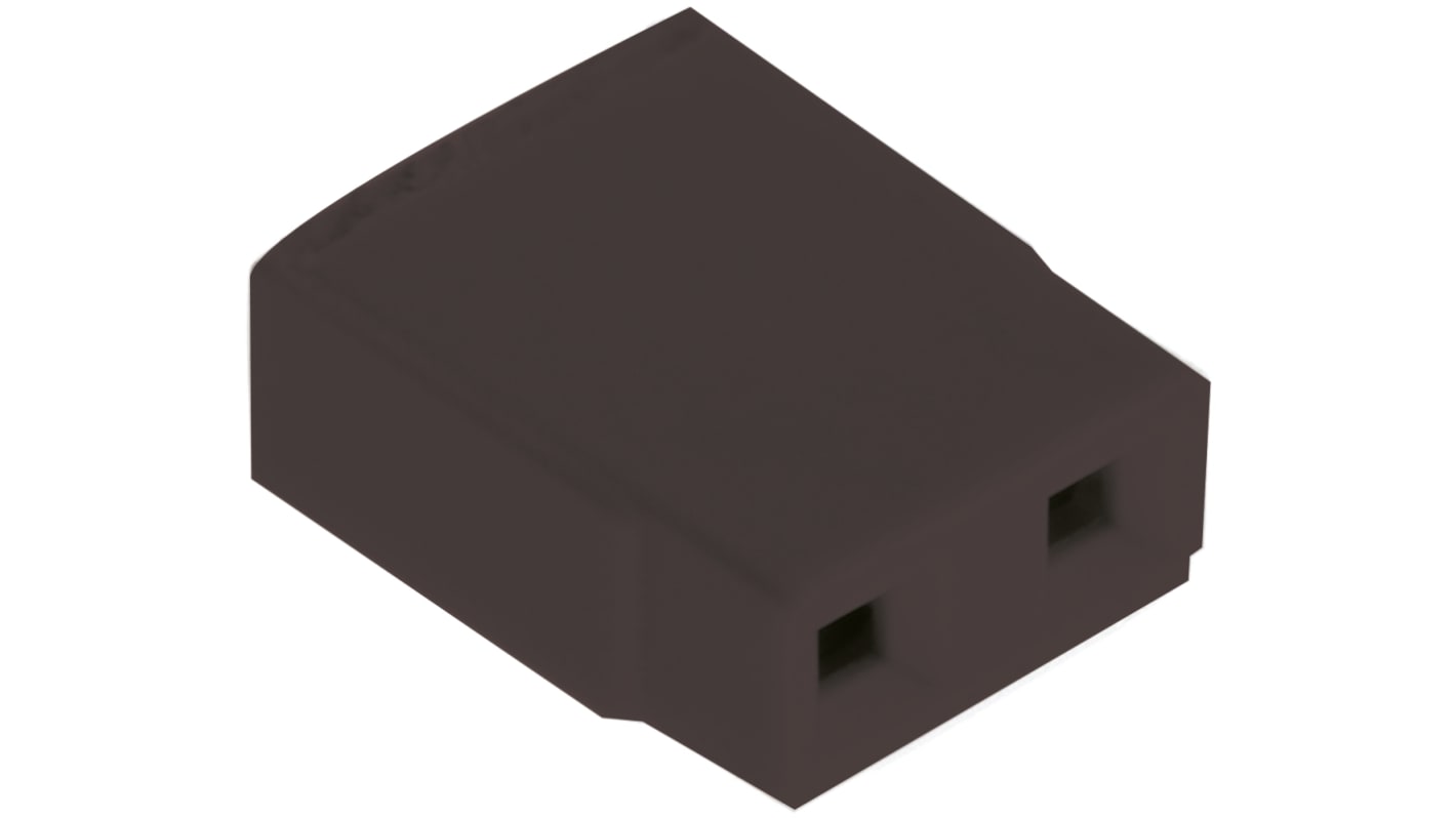 Mikroprzełącznik, Żeński, Prosty, Czarny, typ: Otwarta góra, 2-piny, 1-rząd, raster: 2.54mm, Złoto