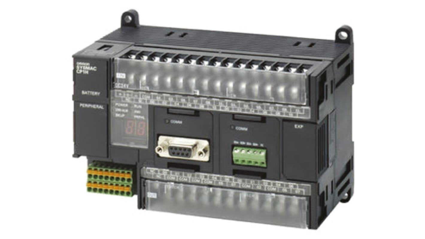 Omron CP1H Series PLC CPU for Use with SYSMAC CP1H Series, Transistor Output, 24 (DC)-Input, DC Input