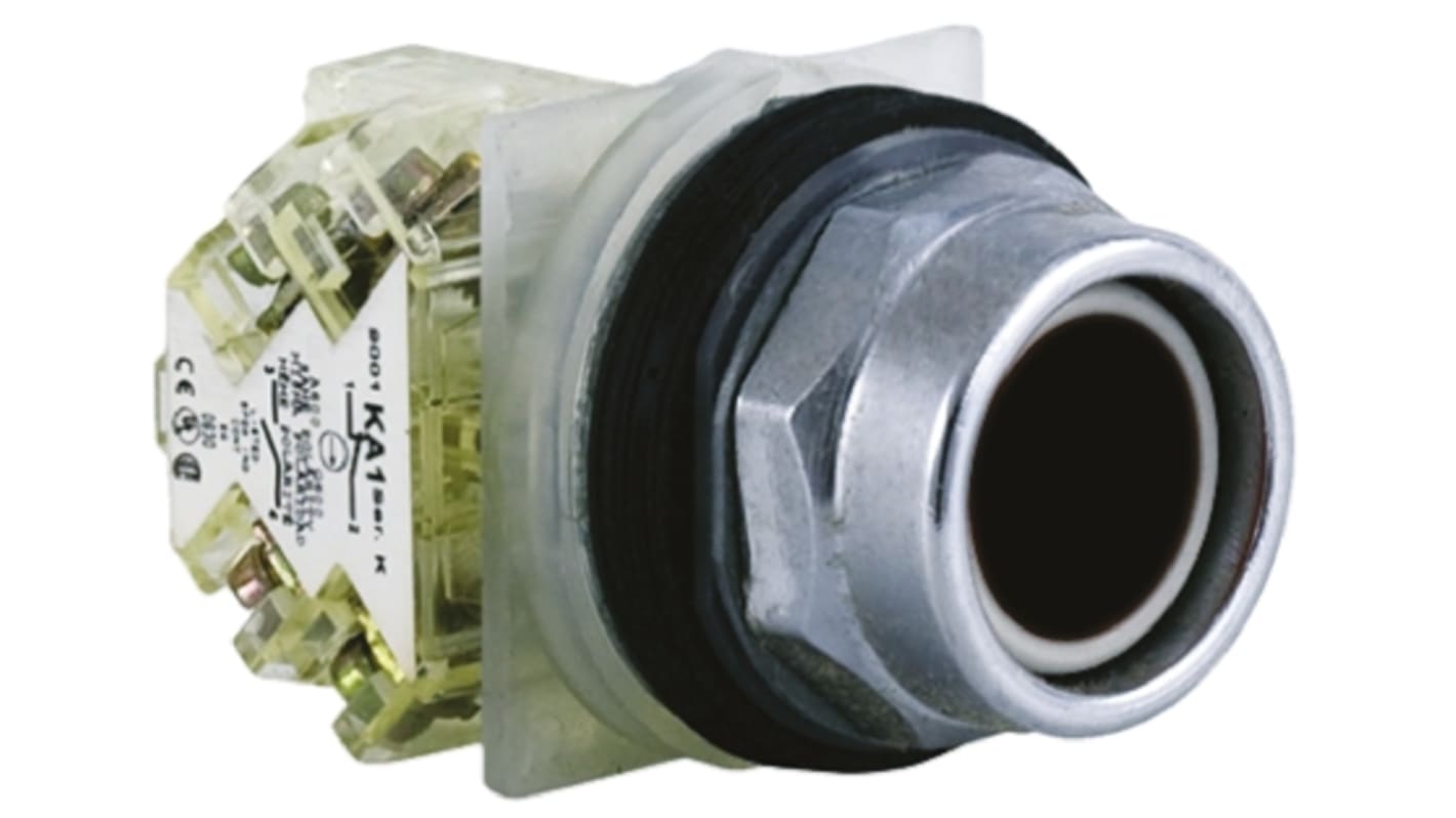 Schneider Electric Harmony 9001K Series Black Momentary Push Button Head, 30mm Cutout, IP66