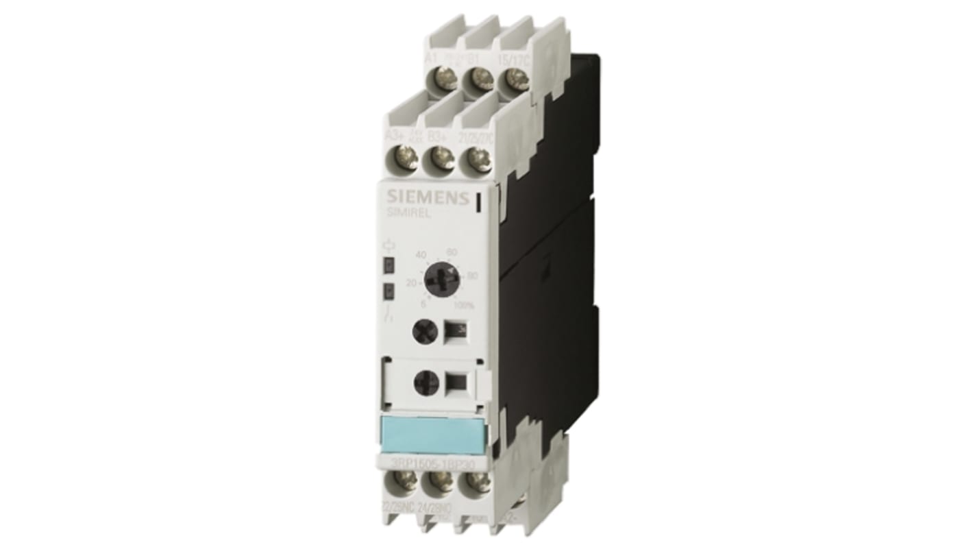 Siemens DIN Rail Mount Timer Relay, 24 → 240 V ac, 24 → 40V dc, 2-Contact, 30 → 600s, 1-Function,