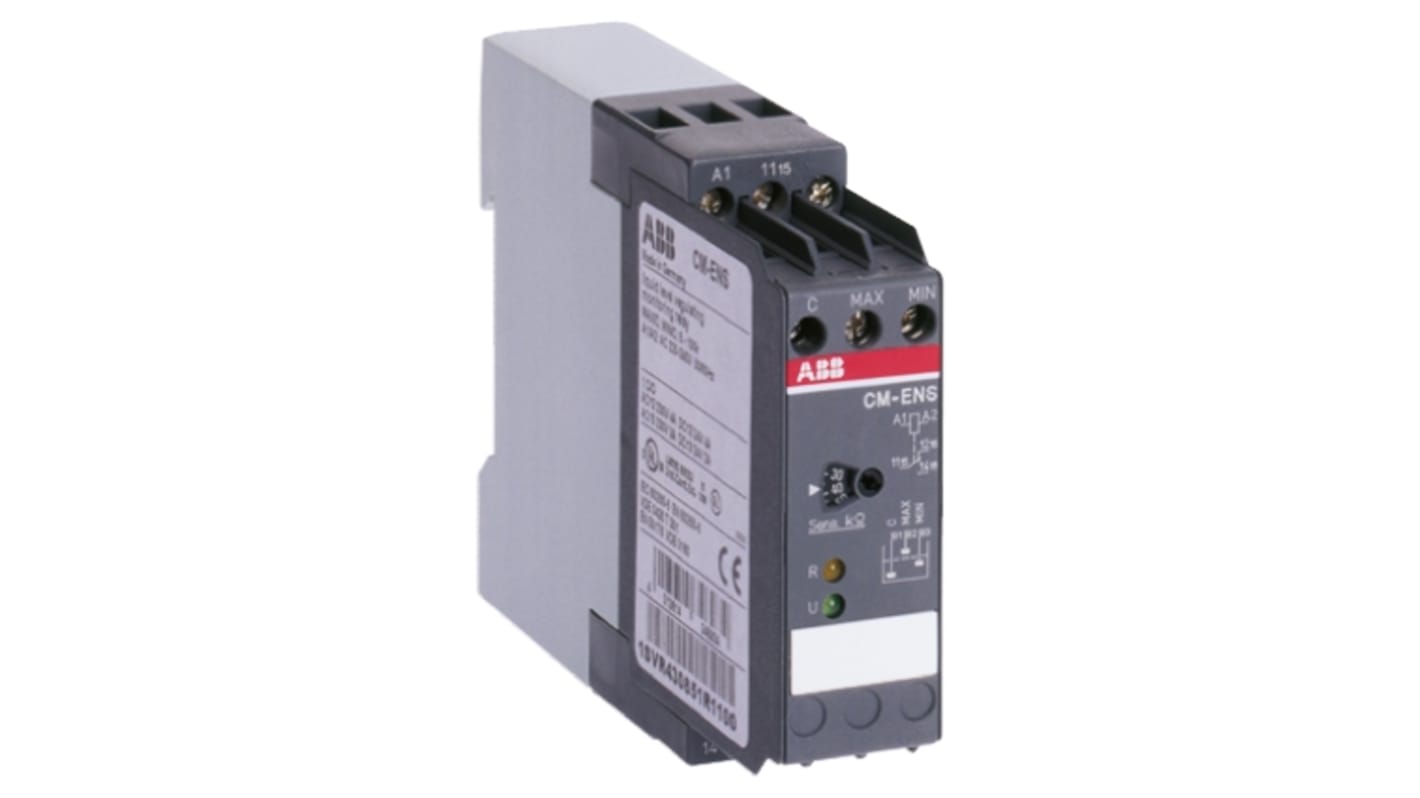 ABB Liquid Level Relay - DIN Rail Mount, Screw Mount, Snap-On, 110 → 130 V ac