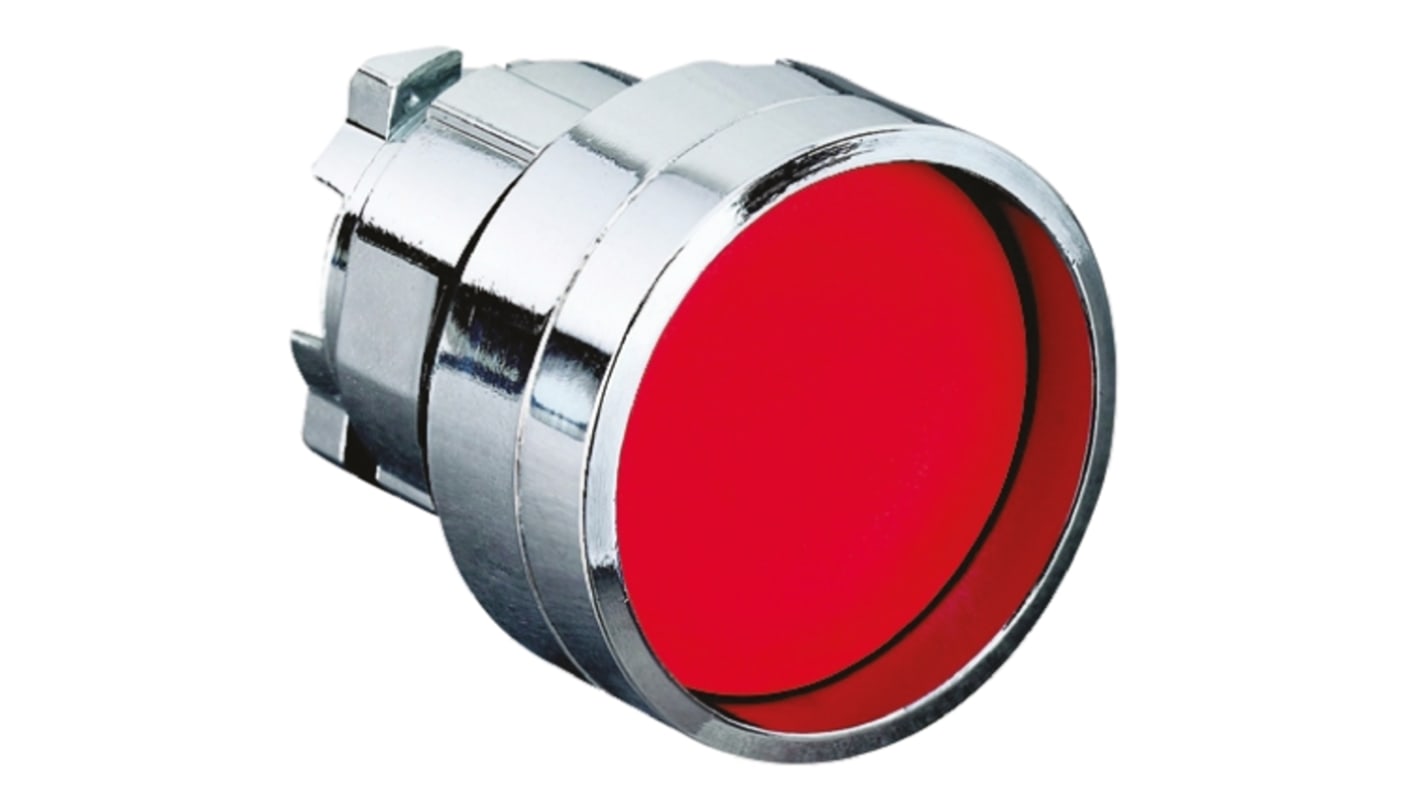 Schneider Electric 红色圆形按钮头, Φ22mm开孔, Φ28.5mm按钮, 弹簧复位, IP66, IP67, IP69K, Harmony XB4系列