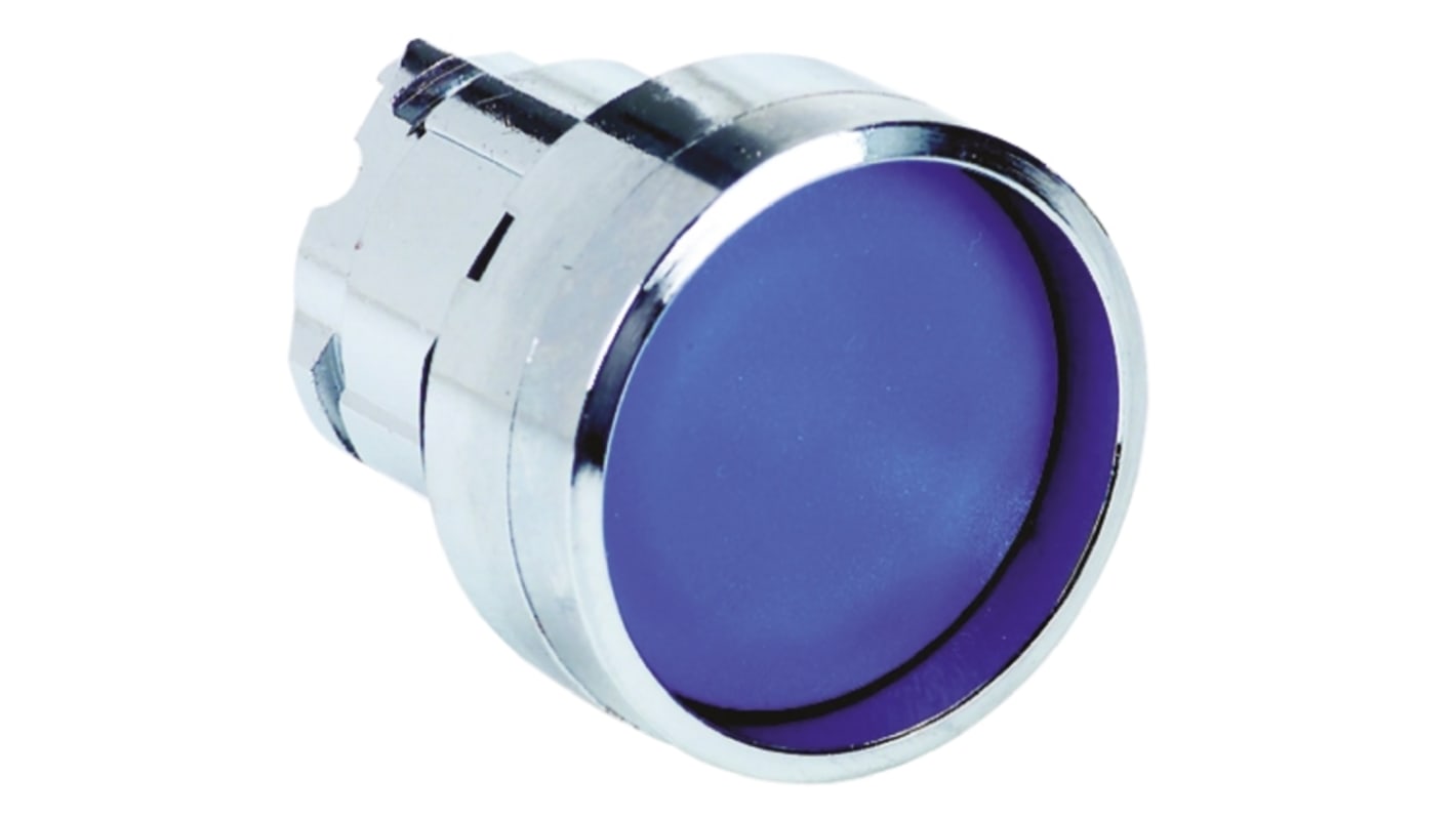 Schneider Electric Harmony XB4 Series Blue Spring Return Push Button Head, 22mm Cutout, IP66, IP67, IP69K