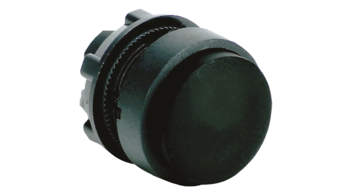 Schneider Electric 黑色圆形按钮头, Φ22mm开孔, Φ28.5mm按钮, 弹簧复位, IP66, IP67, IP69K, Harmony XB5系列