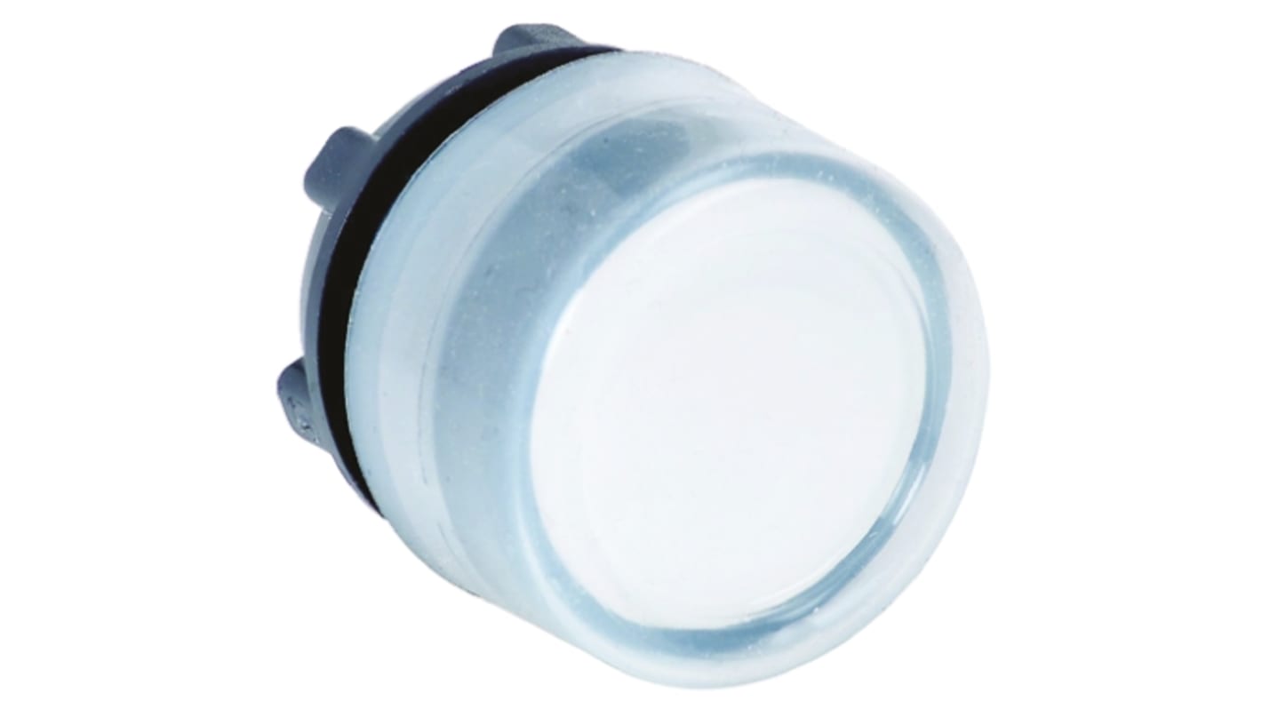 Schneider Electric Harmony XB5 Series White Spring Return Push Button Head, 22mm Cutout, IP66, IP67