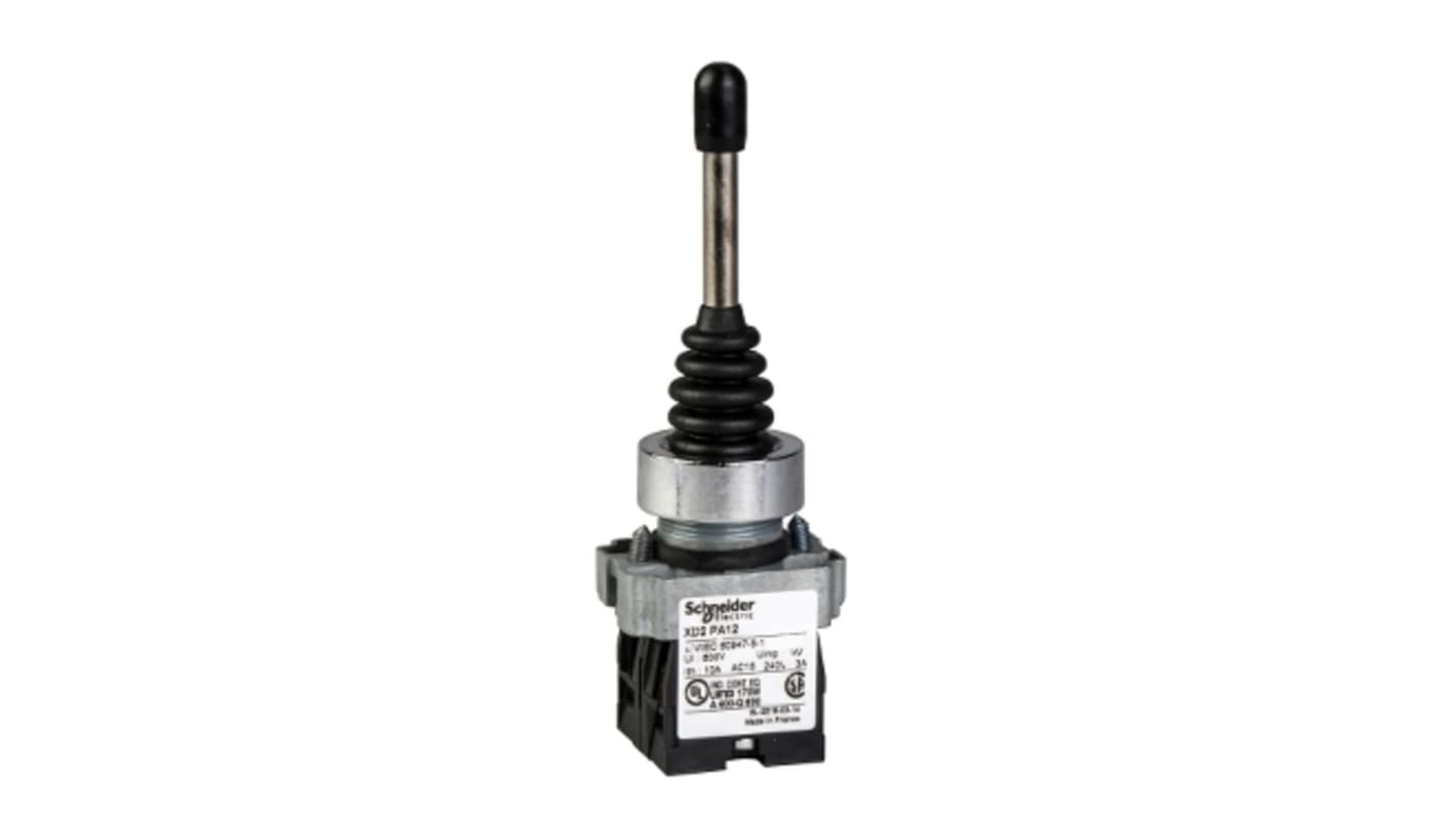 Schneider Electric Harmony XD2 Series Push Button, Panel Mount, 22mm Cutout, SPST, IP66
