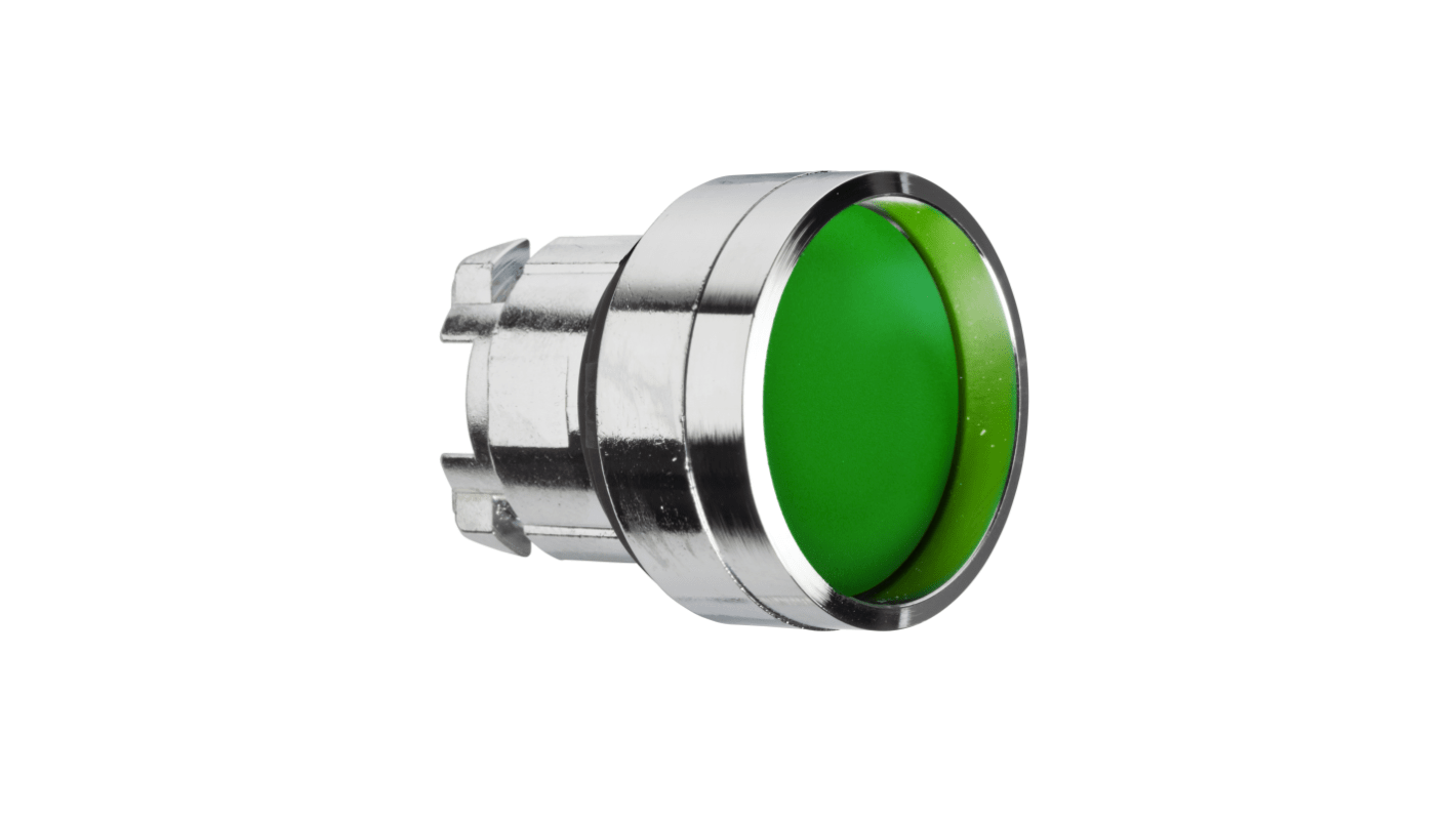 Schneider Electric Harmony XB4 Series Green Spring Return Push Button Head, 22mm Cutout, IP66, IP67, IP69K