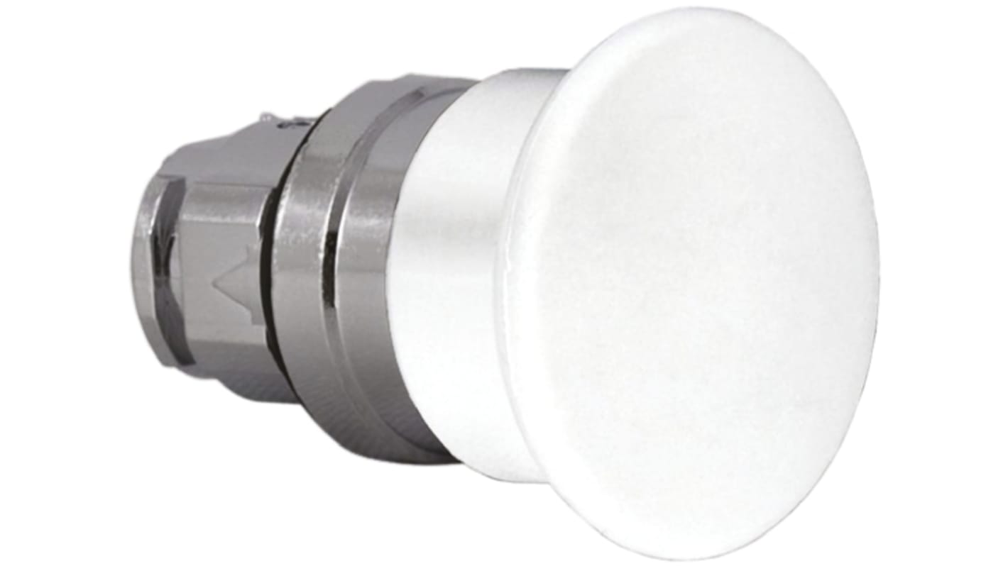 Schneider Electric Harmony XB4 Series White Illuminated Spring Return Push Button Head, 22mm Cutout, IP66, IP67, IP69K