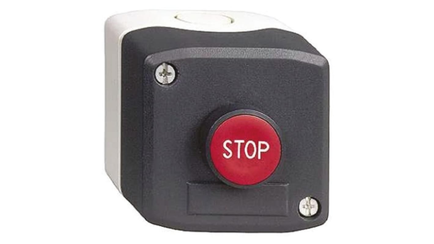 Schneider Electric Spring Return Push Button Control Station - SPST, Polycarbonate, IP66, IP67, IP69K