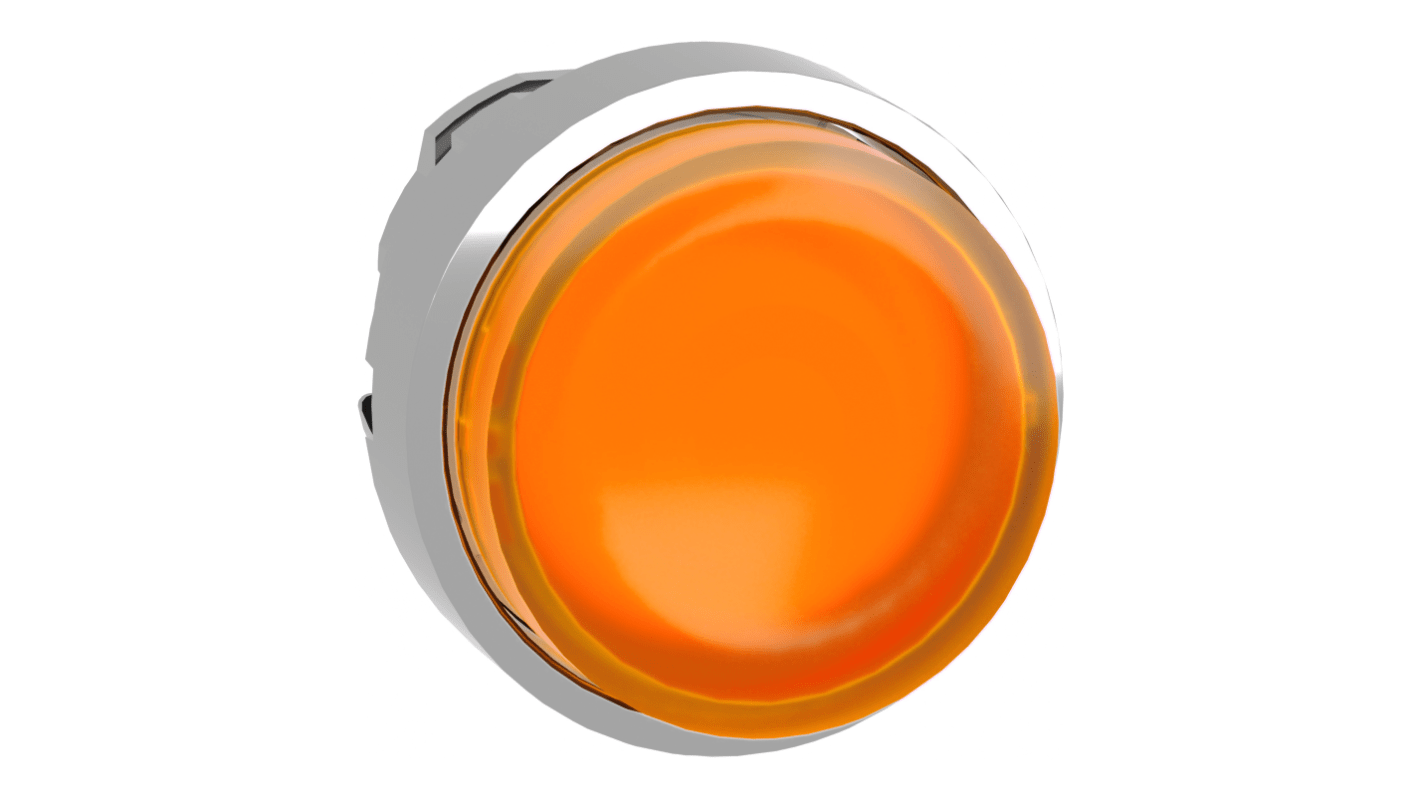 Schneider Electric Harmony XB4 Series Orange Illuminated Maintained Push Button Head, 22mm Cutout, IP67, IP69K