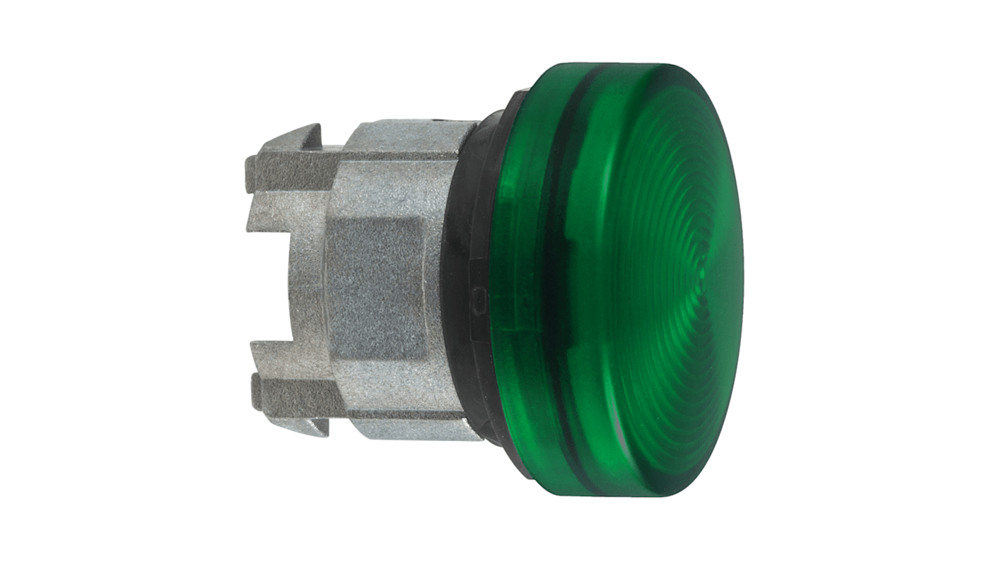 Schneider Electric Green Pilot Light Head, 22mm Cutout Harmony XB4 Series