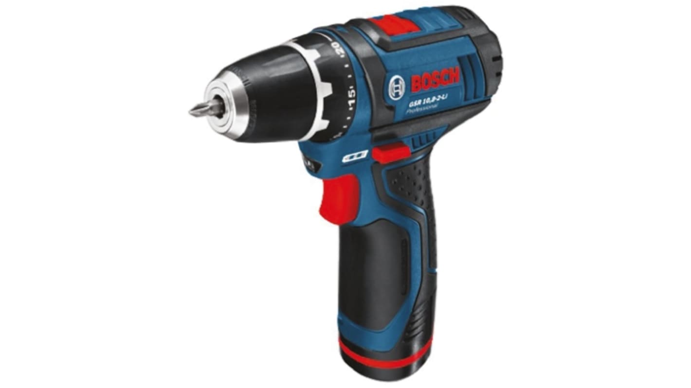 Bosch GSR Keyless 10.8V Cordless Drill Driver Li-ion, Type G - British 3-Pin