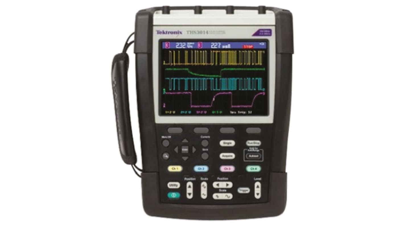 Tektronix THS3014 THS3000 Series, 100MHz Handheld Oscilloscope, 4 Analogue Channels