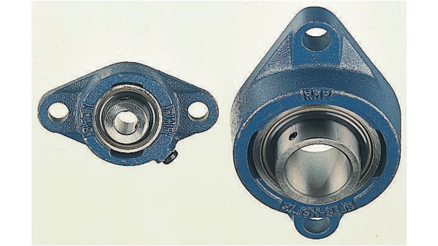 NSK-RHP 法兰轴承单元, 50mm内径, 188.9mm x 115.9mm x 60.53mm, 2安装孔, 铸铁制