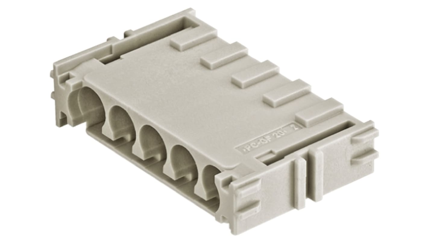 HARTING Han-Yellock Robustes Power Steckverbinder-Modul, 5-polig 20A, Steckverbindermodul für