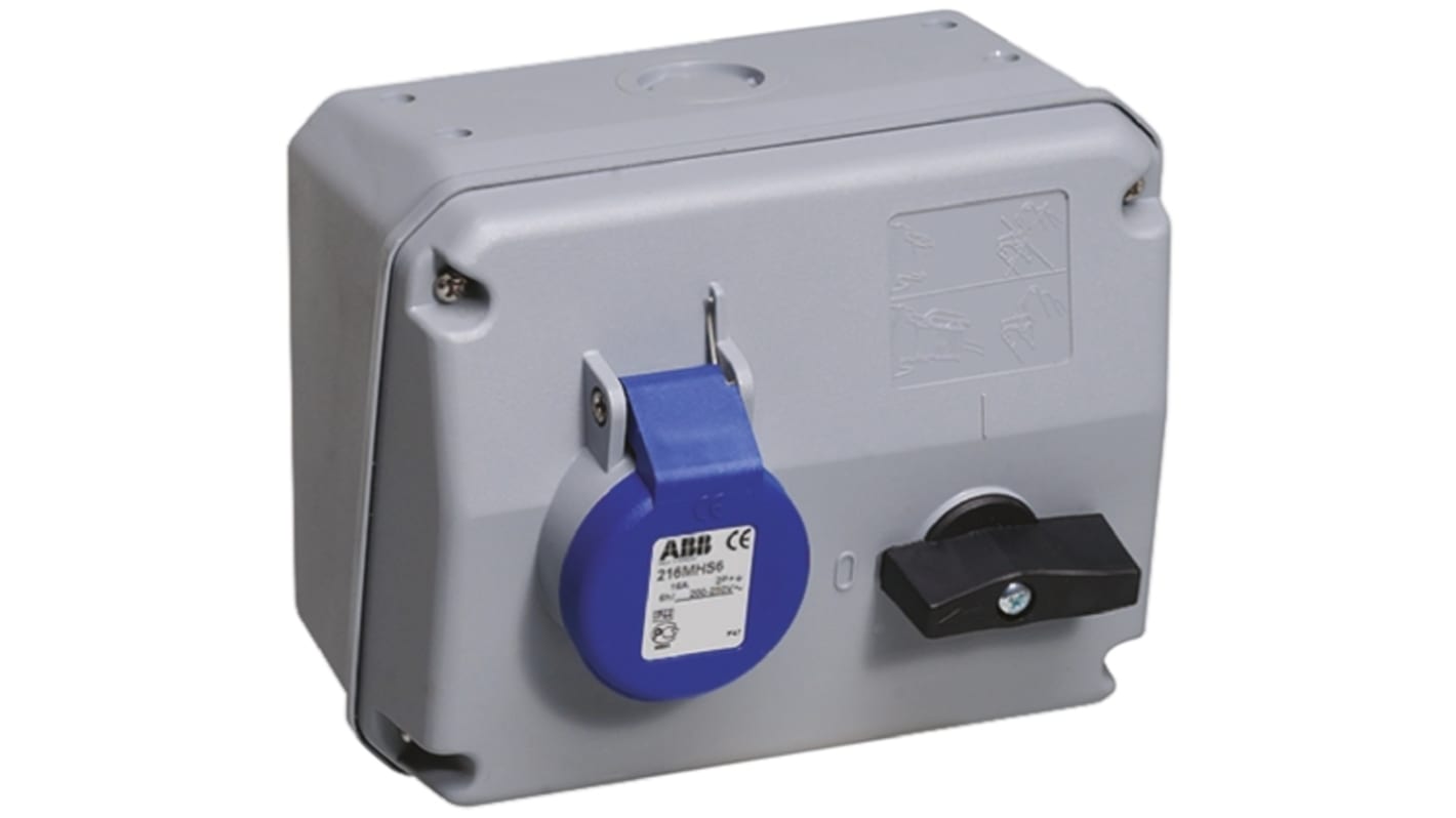 Interblocco industriale Amphenol Industrial Blu IP44 femmina 2P+E,16A,250 V Critical & Safe