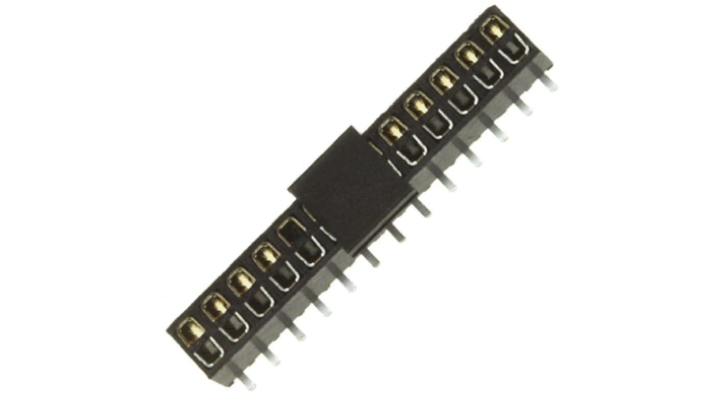 3M 1532 Series Straight Surface Mount PCB Socket, 14-Contact, 2-Row, 2mm Pitch, Solder Termination