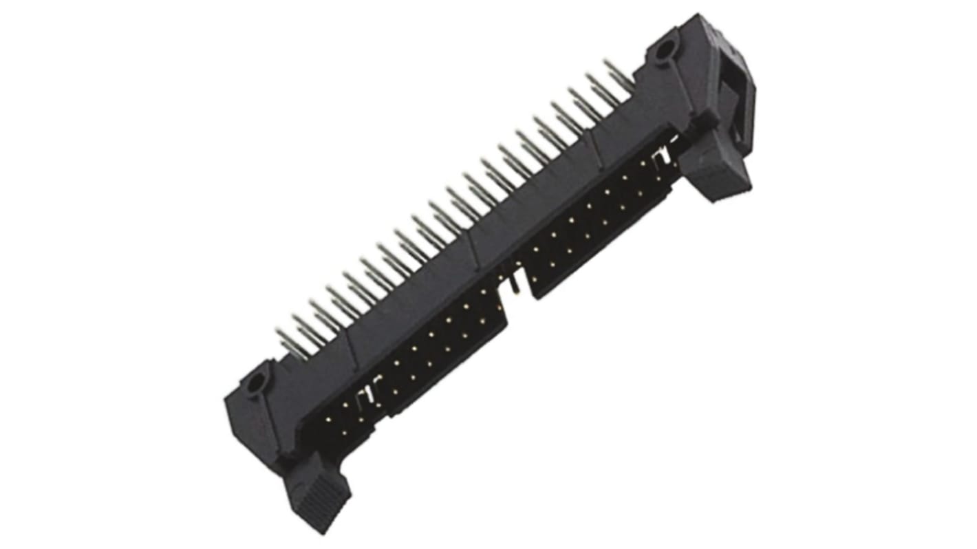 3M 3000 Series Right Angle Through Hole PCB Header, 40 Contact(s), 2.54mm Pitch, 2 Row(s), Shrouded