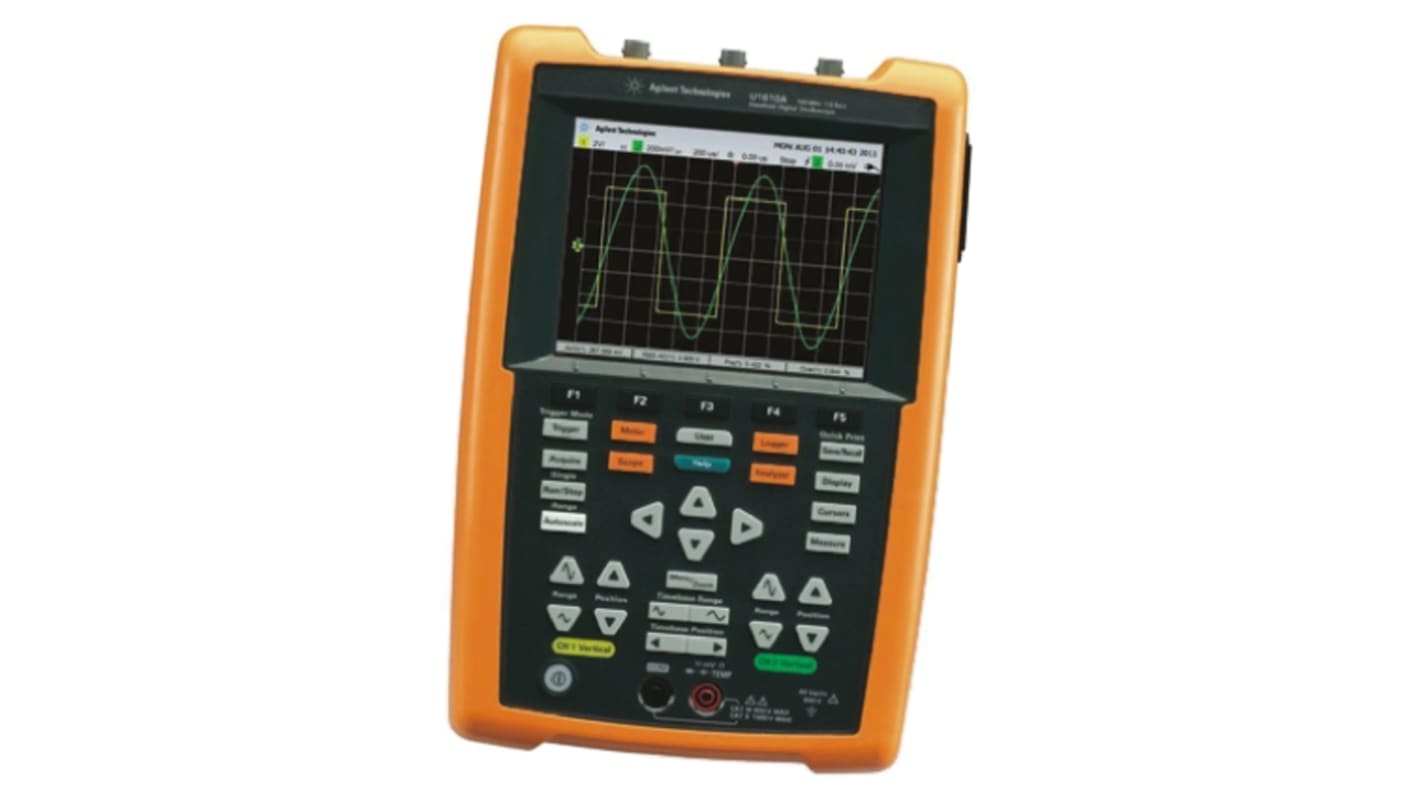 Osciloskop, řada: U1600 U1610A Ruční 100MHz, typ displeje: Barva CAN, LIN, USB 2 analogové kanály Keysight