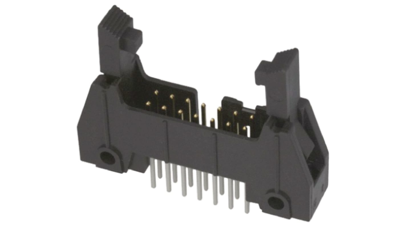 3M 3000 Series Straight Through Hole PCB Header, 26 Contact(s), 2.54mm Pitch, 2 Row(s), Shrouded