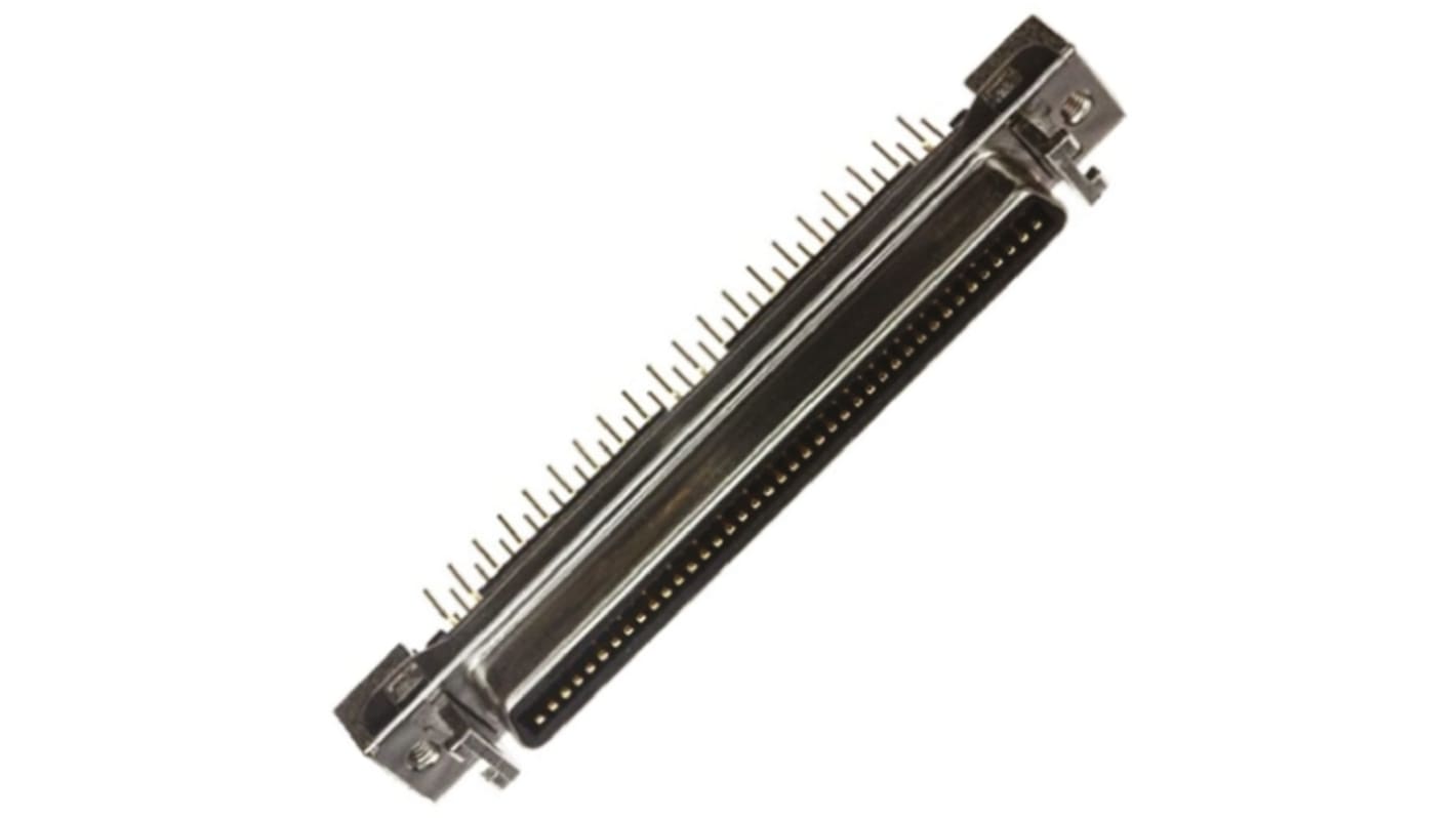 Mikro-D konektor pl.spojů, řada: MDR 102, počet kontaktů: 80, orientace těla: přímý, Průchozí otvor, rozteč: 1.27mm,