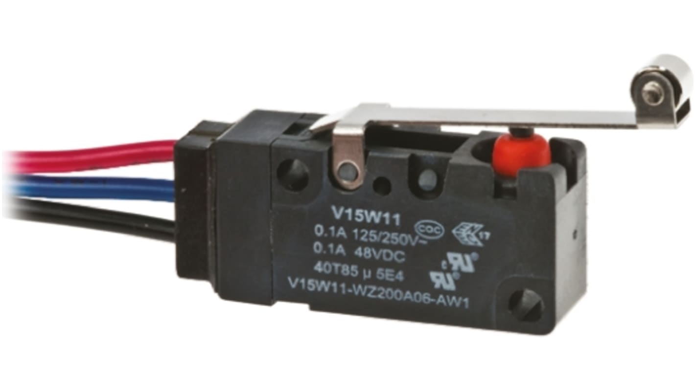Dzwignia mikroprzełącznika z długą dźwignią z rolką Honeywell SPDT IP67