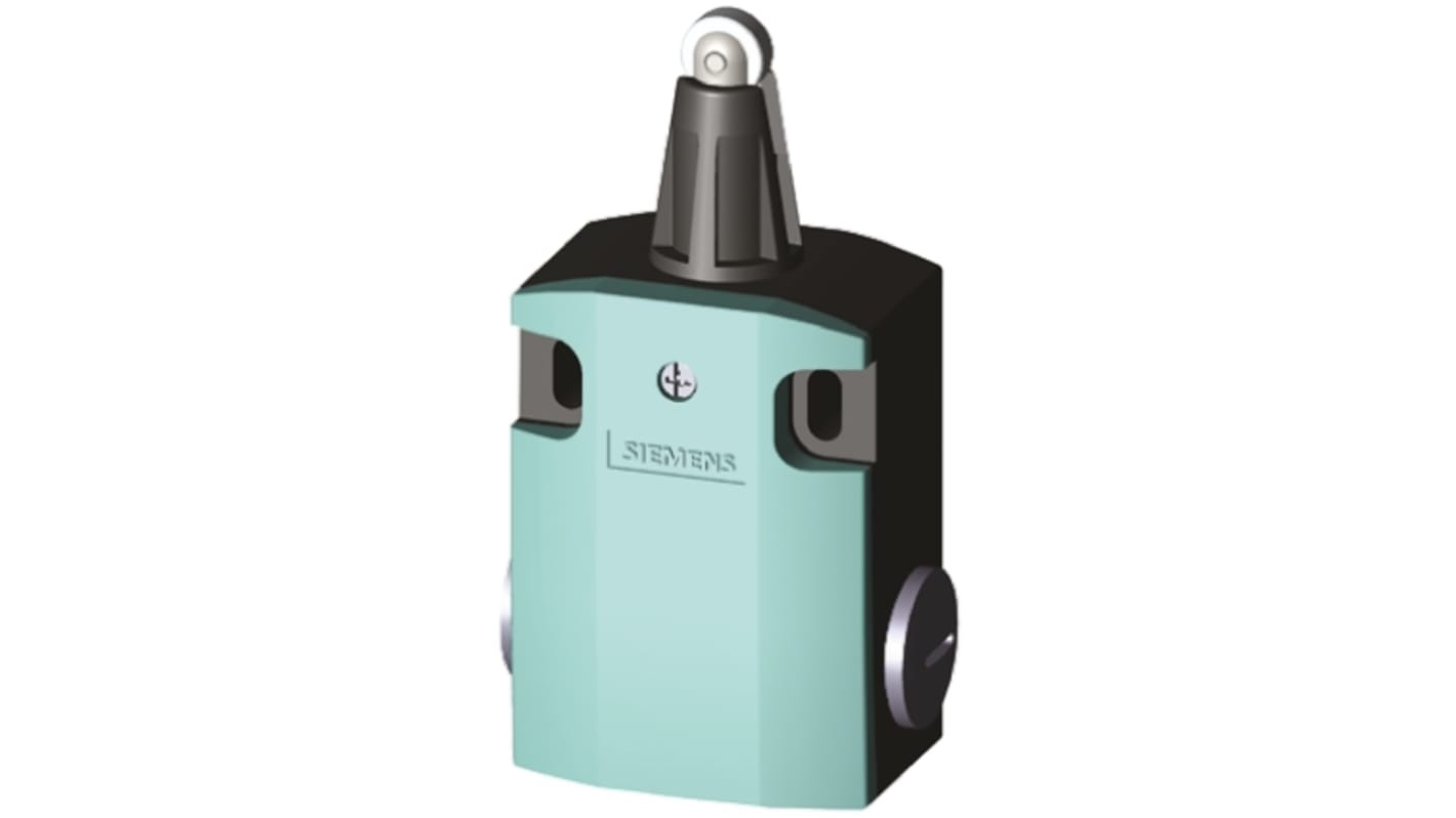 Siemens 滚轮柱塞式行程开关, IP66, IP67, M20接口, 常开/常闭, 3SE5系列