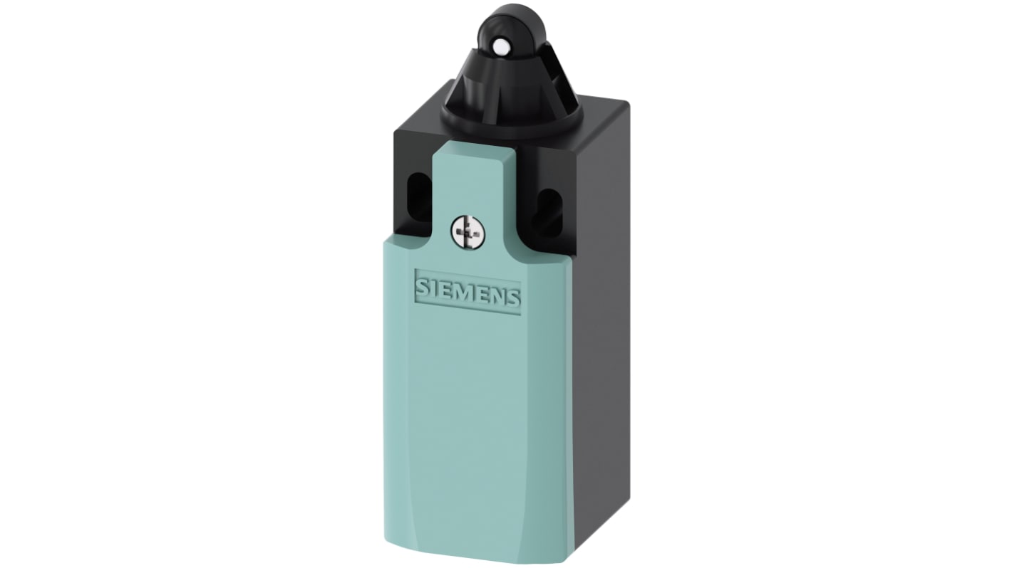 Interrupteur de fin de course Siemens 3SE5, Poussoir à galet, 2NF/1NO