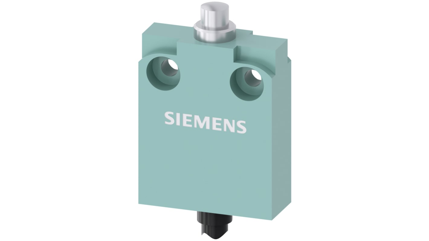 Siemens 柱塞式行程开关, IP67, M12接口, 常开/常闭, 3SE5系列