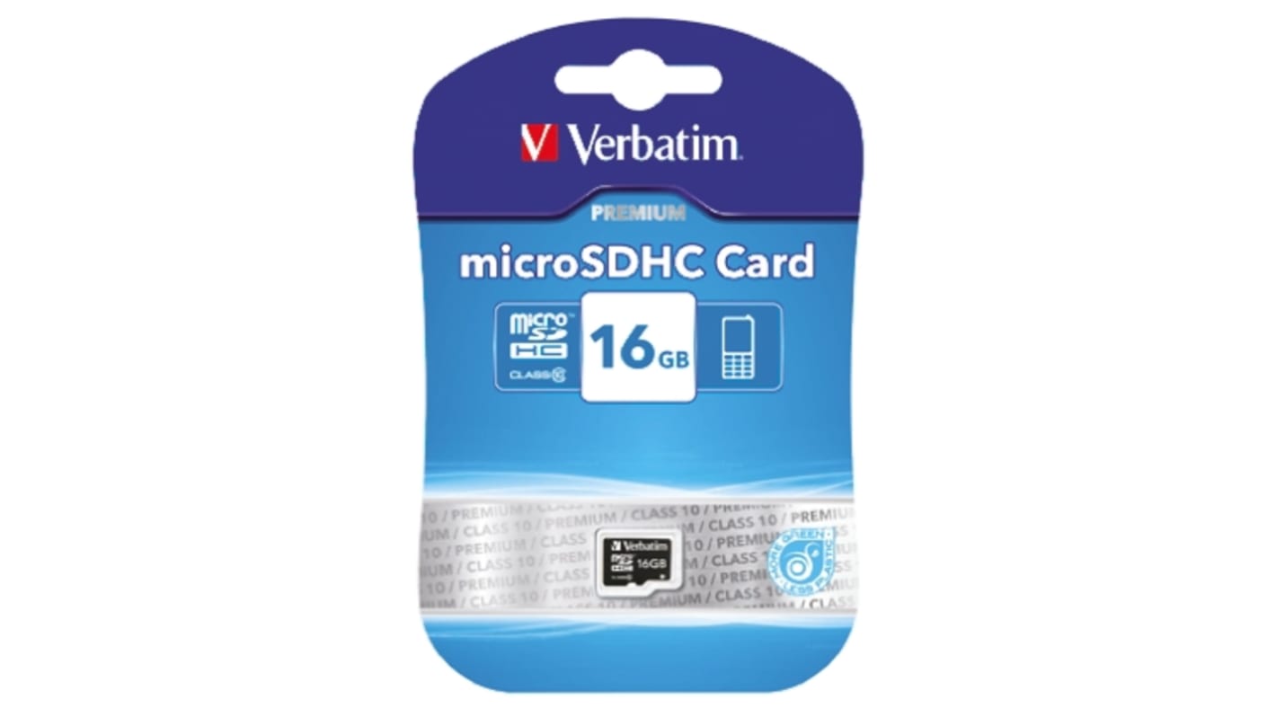 Verbatim 16 GB MicroSDHC Micro SD Card, Class 10