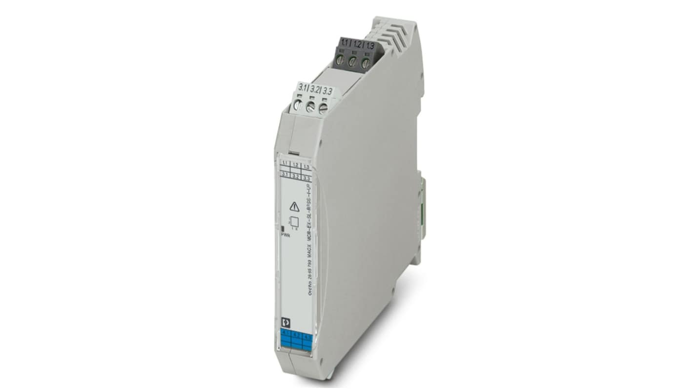 Phoenix Contact 1 Channel Galvanic Barrier, Repeater power supply, Current Input, Current Output, ATEX