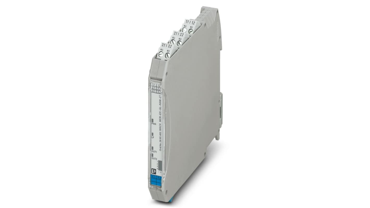 Phoenix Contact 1 Channel Galvanic Barrier, Isolating Amplifier, NAMUR Sensor, Switch Input, Transistor Output, ATEX